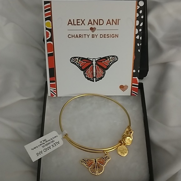 Alex and Ani Jewelry - TONIGHT ONLY!NEW! Butterfly Alex and Ani bangle 🦋